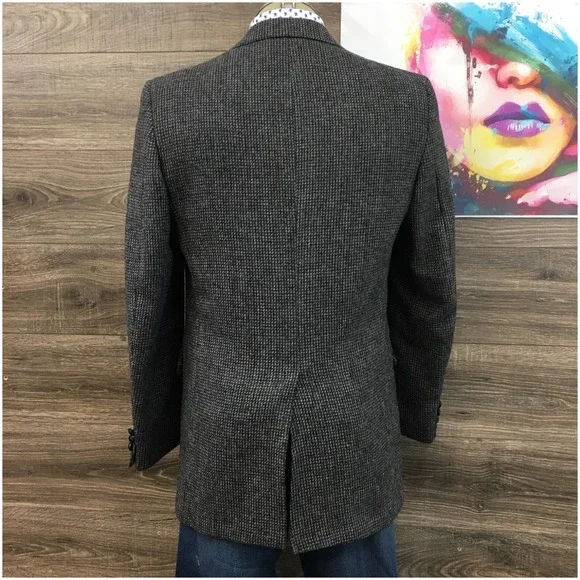 VINTAGE STAFFORD‎ Mens Tweed Blazer Sport Coat Casual Jacket Size 40L Wool Suit